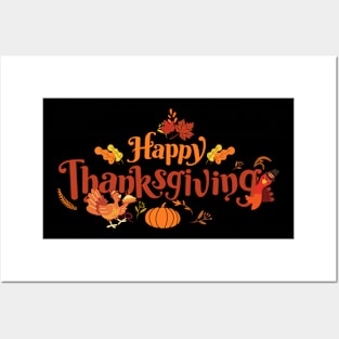 Happy Thanksgiving Posters and Art